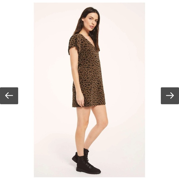 Z Supply leopard dress size large - Picture 4 of 5